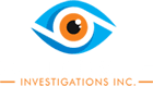 A logo of an eye with the words " llarc investigations inc ".